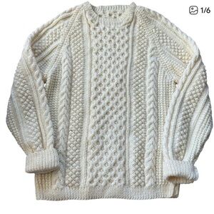 Handmade Fisherman’s Cable knit Sweater- XL